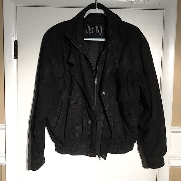 Vintage Beyond Leather Bomber Flight Jacket - Picture 1 of 6